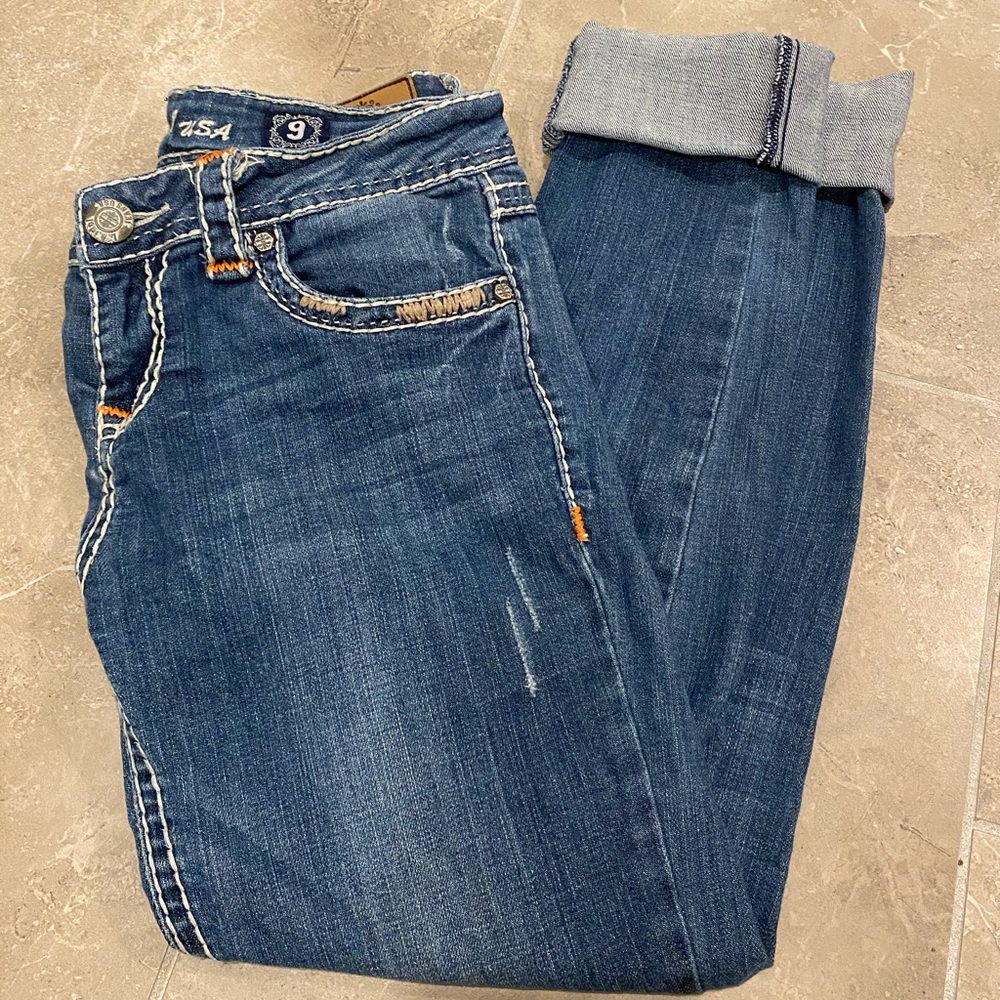L.A. idol Blue Skinny Jeans, Size 9
